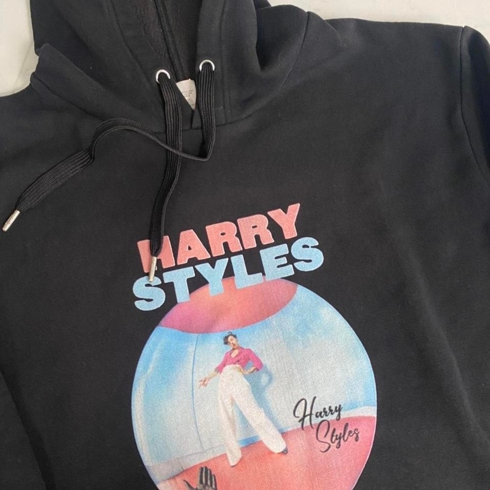 Harry Styles Fine Line Hoodie Men's Medium‎ | Black Album Graphic Sweatshirt